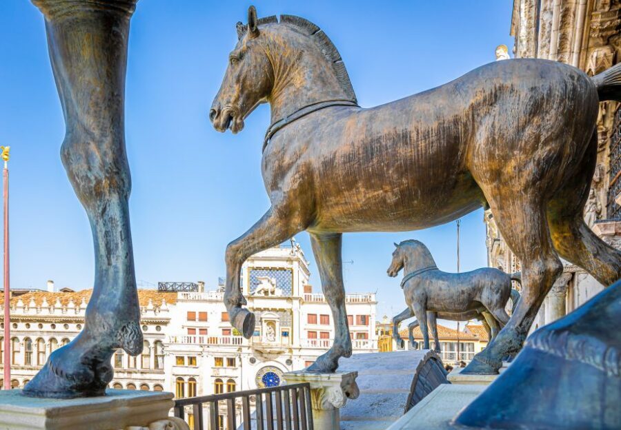 Doge's Palace & St. Mark's Basilica with Terrace Access Tour - St. Mark’s Basilica inside and on the first-floor terrace (yes, the bronze horses)